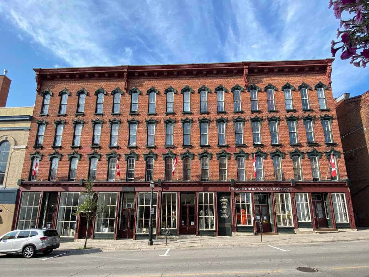 The St. Lawrence Hotel building, featured on the Heritage District Guided Walking Tour